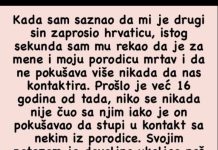 Kada sam saznao da mi je drugi sin zaprosio hrvaticu, istog sekunda sam mu rekao ….