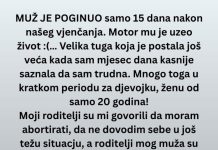 Saznala je da je trudna nakon pogibije muža a onda je odlučila ovo …