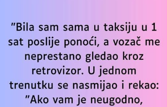 “Bila sam sama u taksiju…”