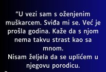 “Godinu dana sam u vezi sa oženjenim muškarcem, kaže mi da sa suprugom nema strasti…”