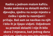ČESTO su dolazili kod njega u KAFIĆ a onda jednog DANA ….