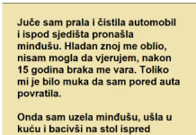 Čistila automobil i ispod sedišta pronašla minđušu ali pravi ŠOK je tek USLEDIO!