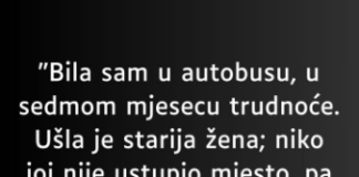 “Bila sam u autobusu,…”
