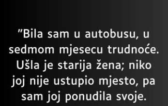 “Bila sam u autobusu,…”