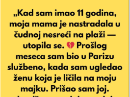 „Kad sam imao 11 godina, moja mama je umrla u neobičnoj nesreći na plaži.“