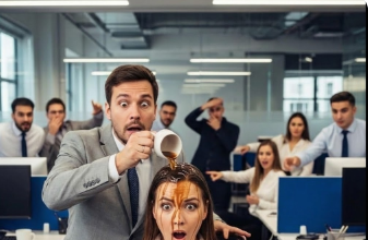 Prosuo joj je kafu na bluzu i mislio da je završio posao – par minuta kasnije molio je za oproštaj!