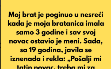„Odbijam da platim fakultet svojoj bratanici, iako sam dobio nasledstvo njenog pokojnog oca.“