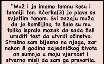 ‘Muž želi uraditi test da utvrdi očinstvo’