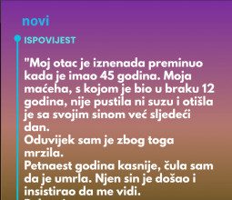 “Moj otac je iznenada preminuo kada je imao 45 godina…”