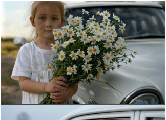 Prišla je svadbenim kolima mala djevojčica s buketom kamilica … Ali mlada slučajno primeti jednu ČUDNU DETALJU u njenoj kosi i nije mogla da veruje svojim očima…