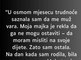 U 8-om mjesecu trudnoće saznala sam da me muž vara….