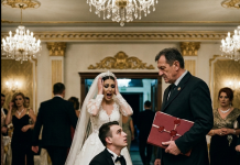 Sin je isterao staru majku sa venčanja jer ga je sramotila, a usred prvog plesa na vrata je ušao bankarski izvršitelj